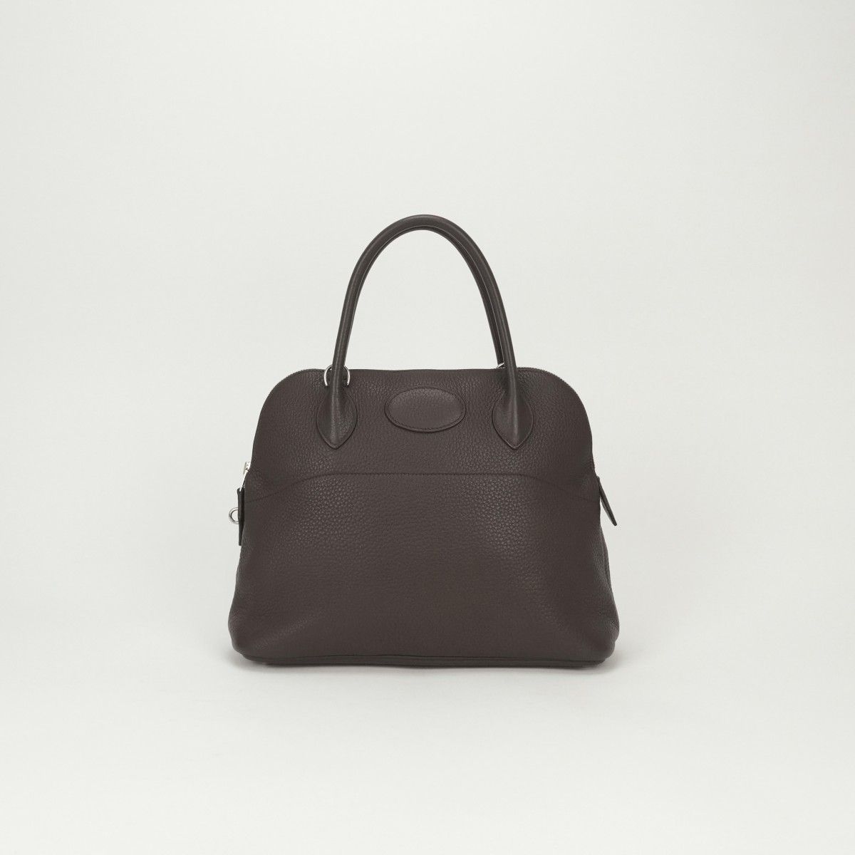 Hermes Bolide 31 Tote Shoulder Bag Taurillon Clemence Havane Brown Silver 2-Way