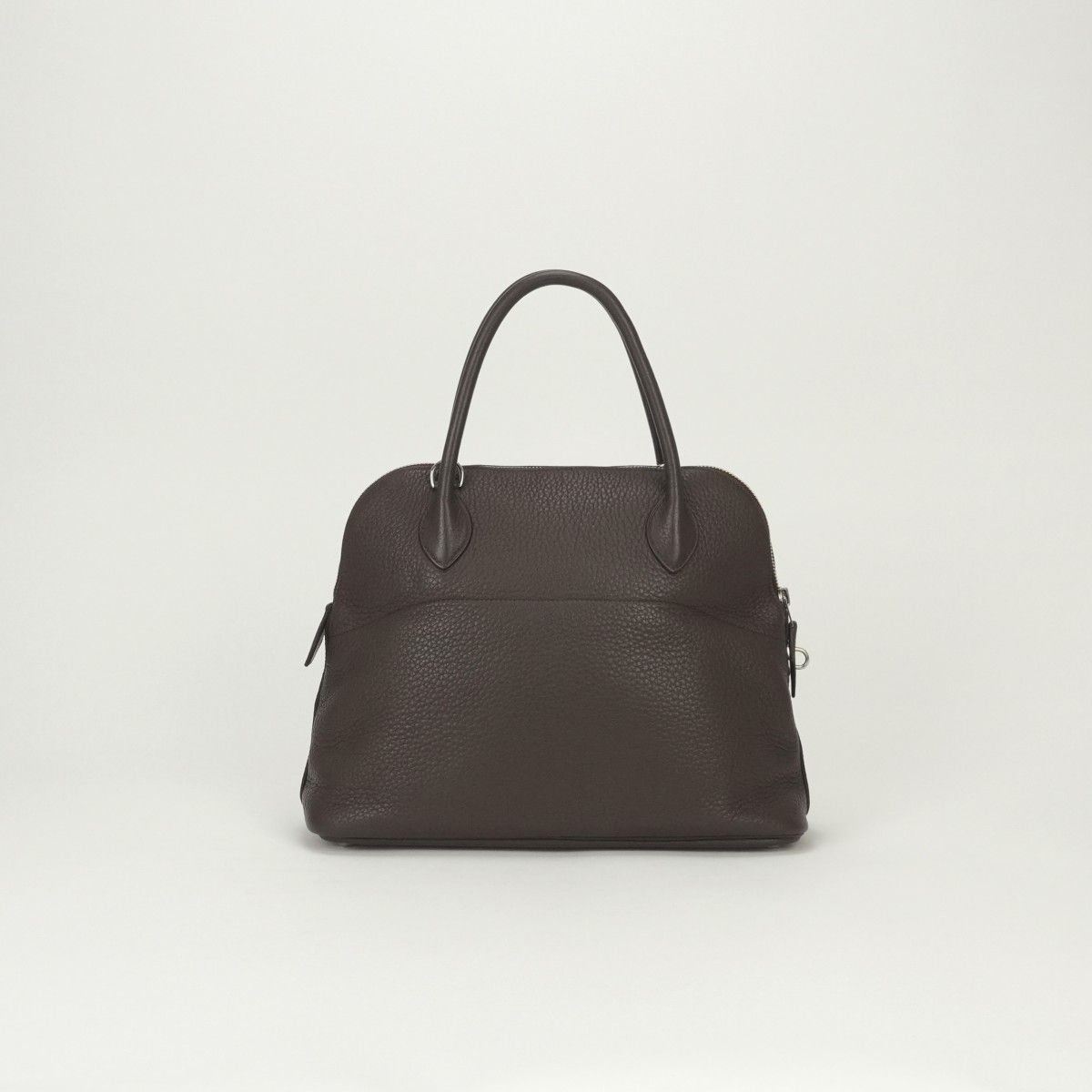 Hermes Bolide 31 Tote Shoulder Bag Taurillon Clemence Havane Brown Silver 2-Way — view 3
