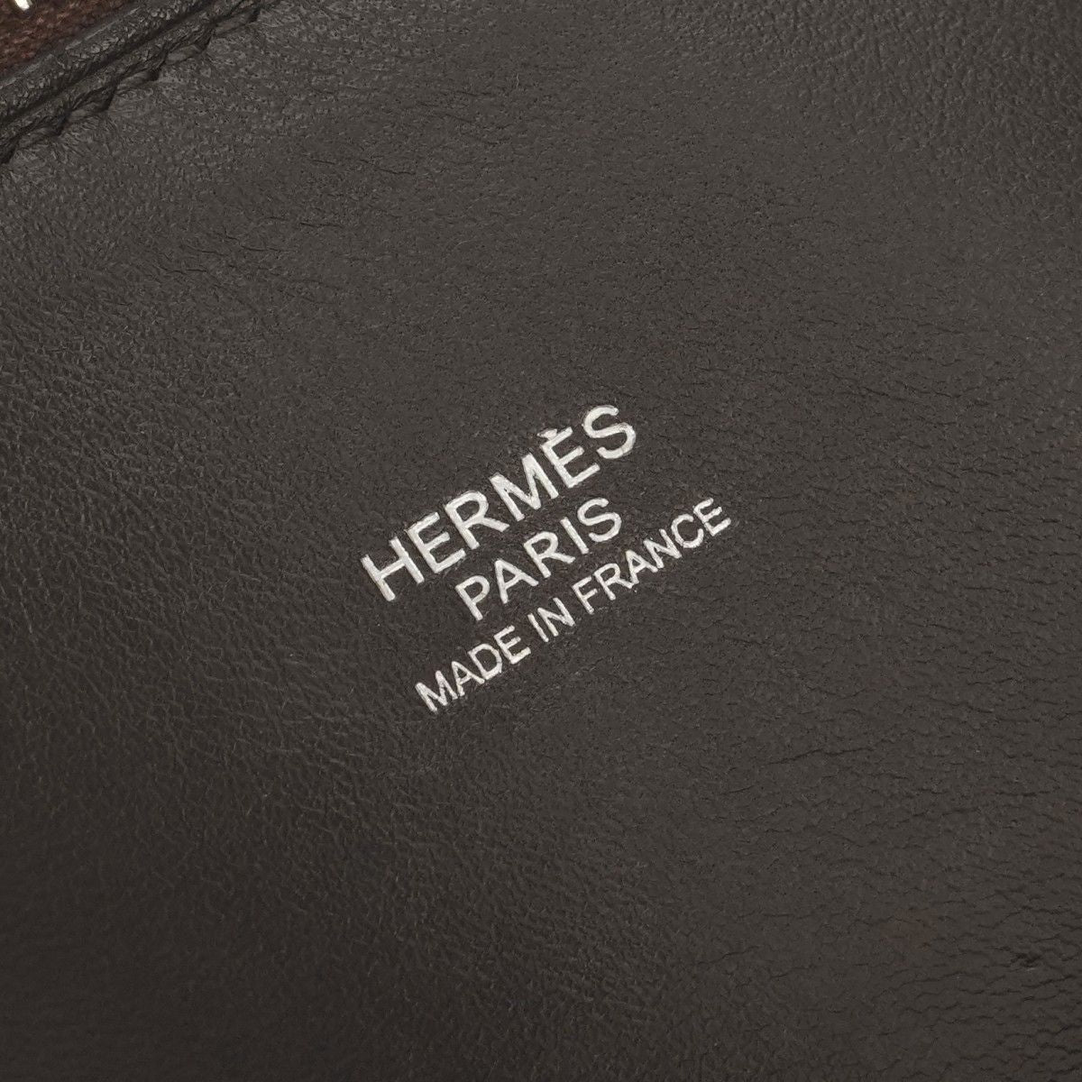 Hermes Bolide 31 Tote Shoulder Bag Taurillon Clemence Havane Brown Silver 2-Way — view 7
