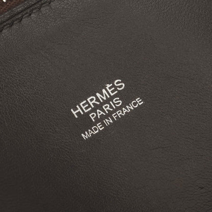 Hermes Bolide 31 Tote Shoulder Bag Taurillon Clemence Havane Brown Silver 2-Way — view 7