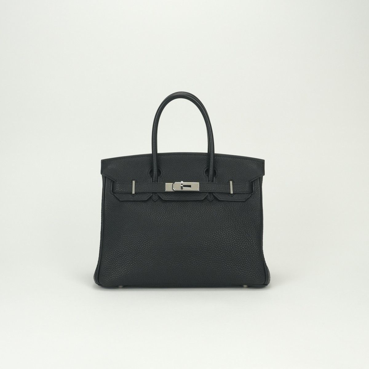 Hermes Birkin 30 Tote Togo Noir Black Silver