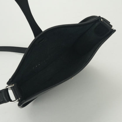 Hermes Evelyne TPM Shoulder Bag Epsom Noir Black Silver Veau — view 8