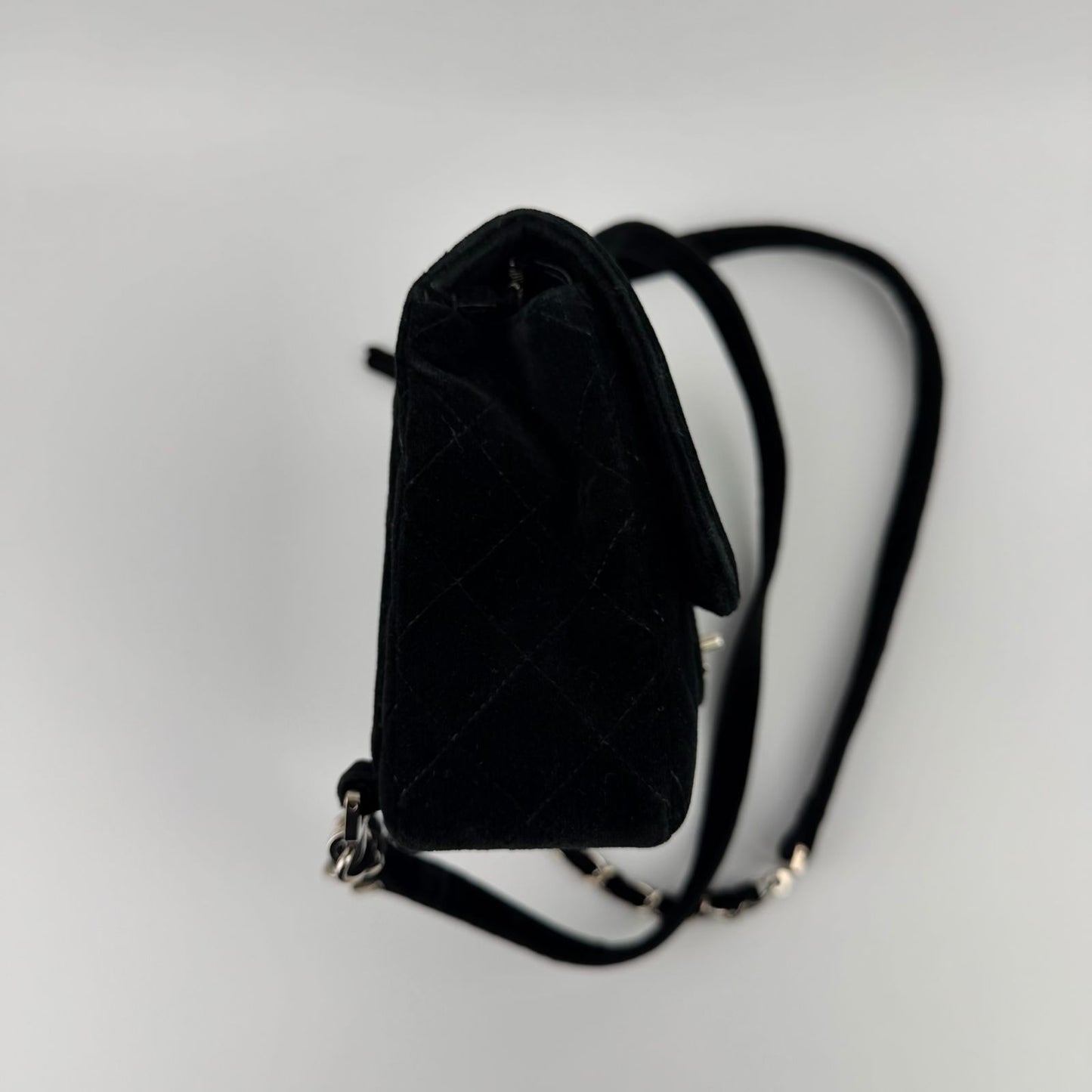 Chanel CC Logo Quilted Sac Black 4 Vintage Backpack — view 5