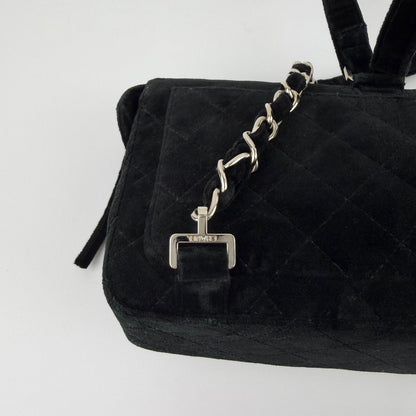 Chanel CC Logo Quilted Sac Black 4 Vintage Backpack — view 8