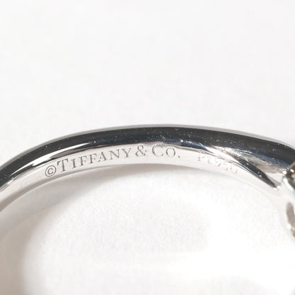 Tiffany & Co Round Brilliant Engagement Ring Diamond Platinum Band Harmony — view 3