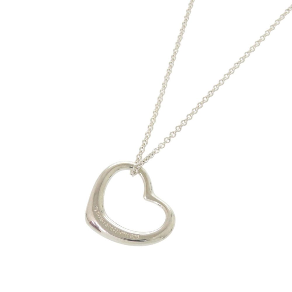 Tiffany & Co Open Heart Elsa Peretti Necklace 925 Sterling Silver — view 3
