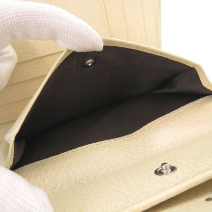 Prada Leather Corda Beige Trifold Wallet — view 7