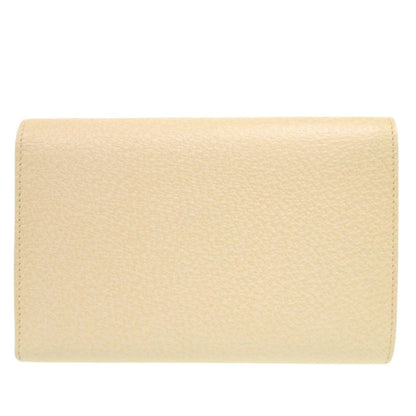 Prada Leather Corda Beige Trifold Wallet — view 3
