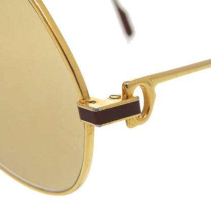 Cartier Teardrop Metal Gold Bordeaux Sunglasses Eyewear — view 5