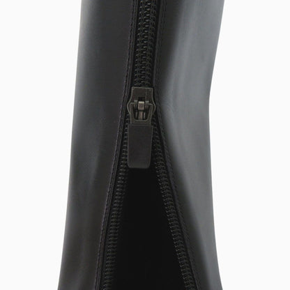Dior Long Boots Cover 38 Gunmetal Leather Black Shoes — view 8