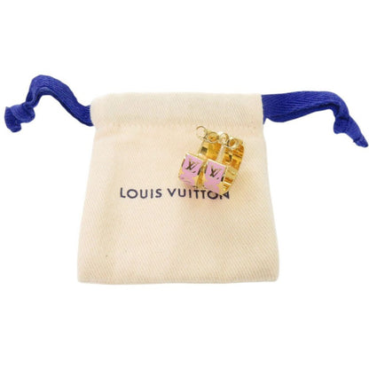 Louis Vuitton Earrings Nanogram Enamel Metal Pink — view 2