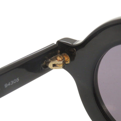 Chanel Vintage CC Logo Round Acetate Black Sunglasses Eyewear — view 8