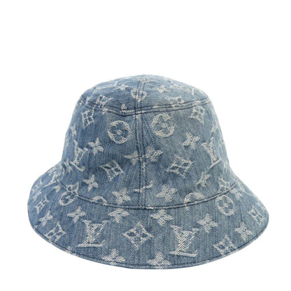 Louis Vuitton Bucket Hat Monogram Essential Reversible Cotton Blue Hat — view 3