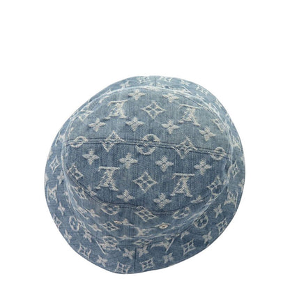 Louis Vuitton Bucket Hat Monogram Essential Reversible Cotton Blue Hat — view 5