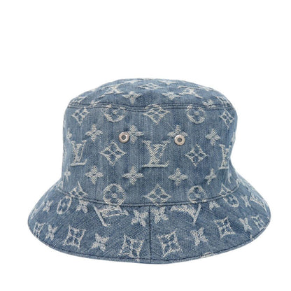 Louis Vuitton Bucket Hat Monogram Essential Reversible Cotton Blue Hat — view 2