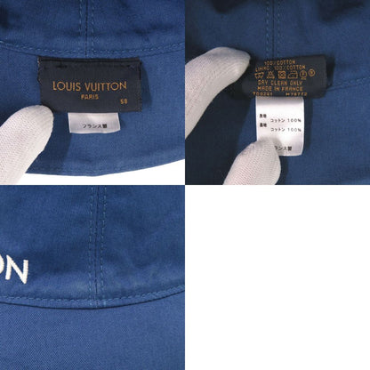 Louis Vuitton Bucket Hat Monogram Essential Reversible Cotton Blue Hat — view 9