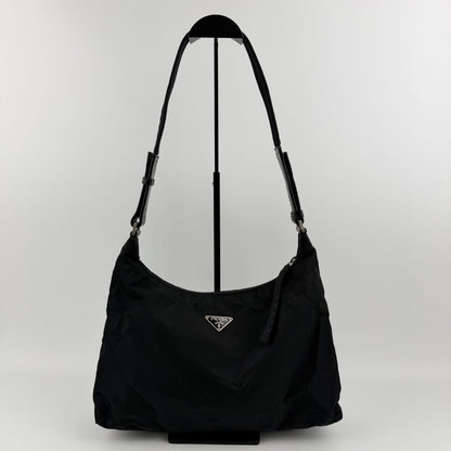 Prada Shoulder Bag Black Nylon Vintage — view 2