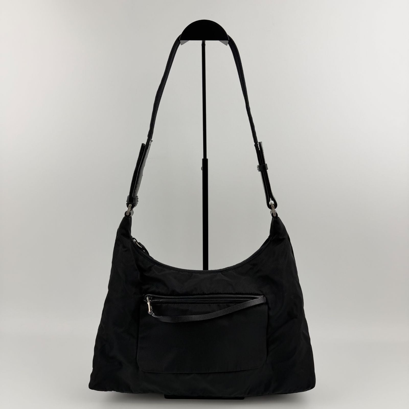 Prada Shoulder Bag Black Nylon Vintage — view 3