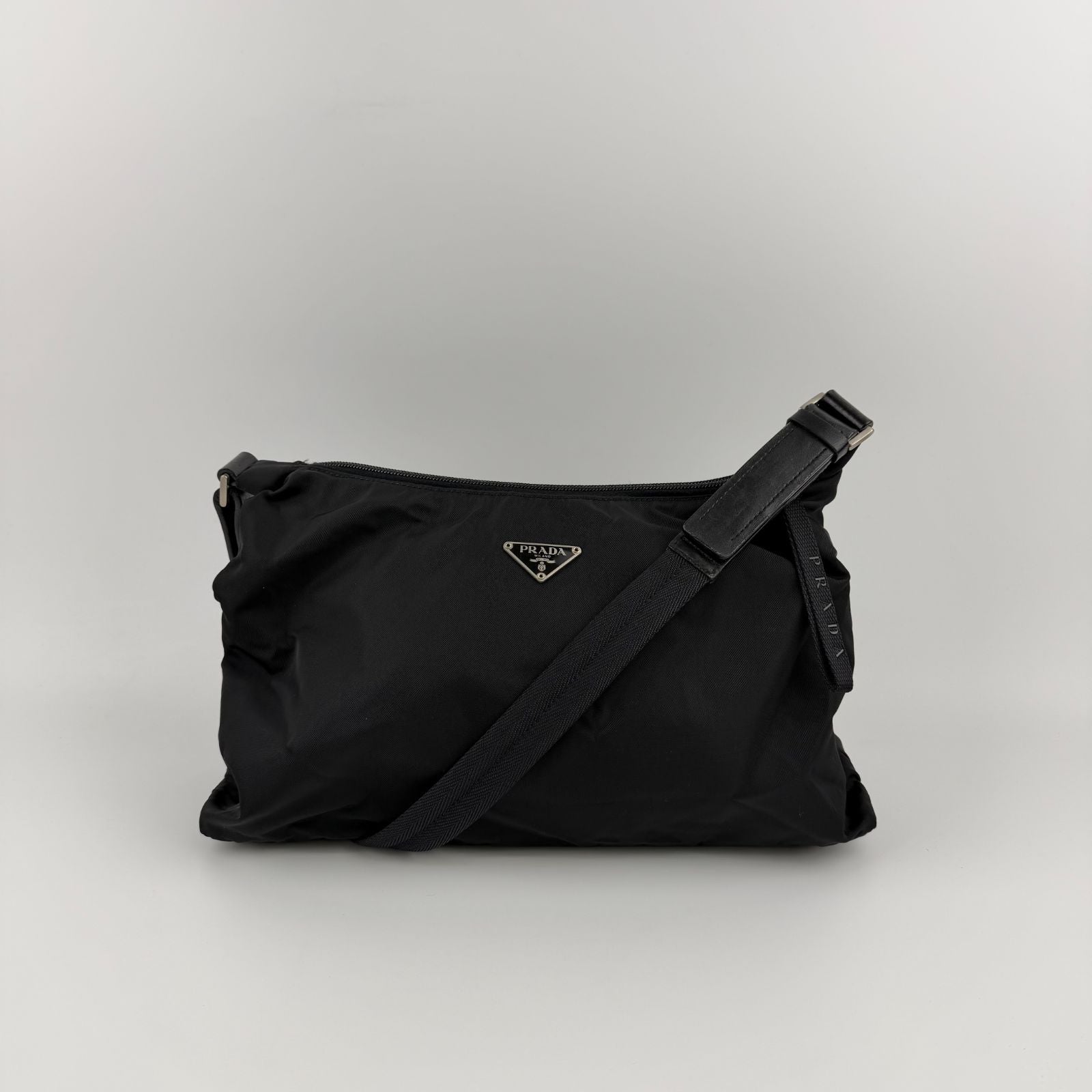 Prada Shoulder Bag Black Nylon Vintage — view 4