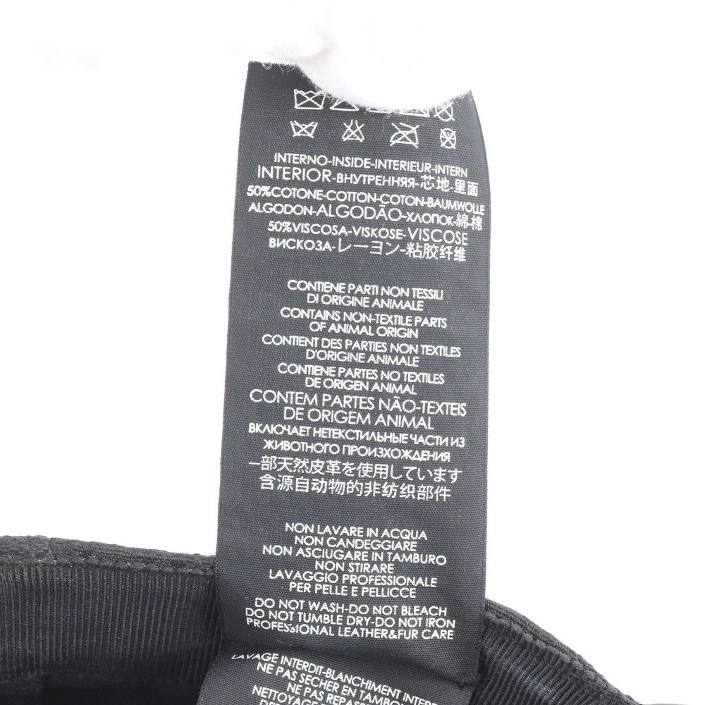 Gucci GG Canvas Sherry Line Baseball Cap Hat Black Ree — view 8