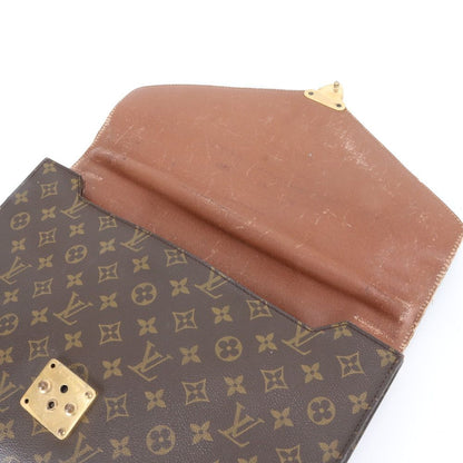 Louis Vuitton Monogram Serviette Conseil Leather Business Document Briefcase Ene — view 7