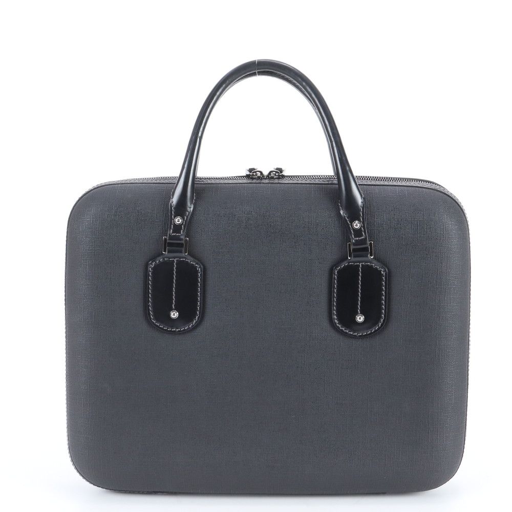 Gucci Interlocking Leather Business Document Briefcase Tote Ene — view 3