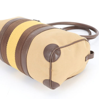 Gucci 000 Leather Handbag Tote Brown Mne — view 6