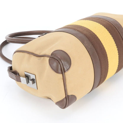 Gucci 000 Leather Handbag Tote Brown Mne — view 4