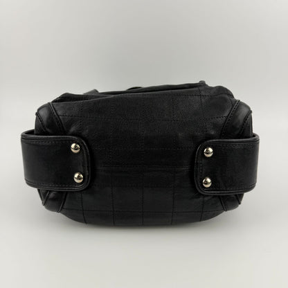 Chanel CC Logo Shoulder Bag Tote Black Leather 11 Vintage — view 6