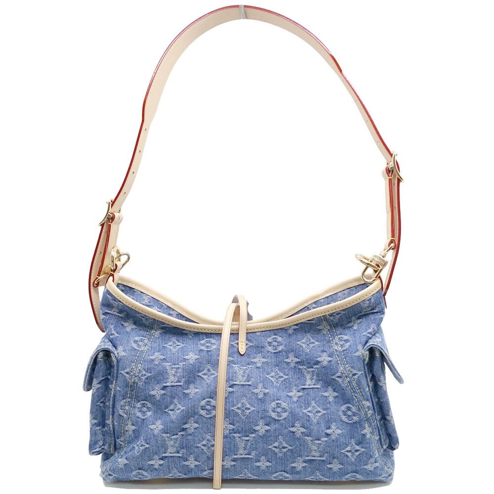 Louis Vuitton Carryall Cargo PM Monogram Denim Blue GD Shoulder Bag — view 2
