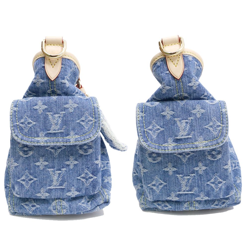 Louis Vuitton Carryall Cargo PM Monogram Denim Blue GD Shoulder Bag — view 3