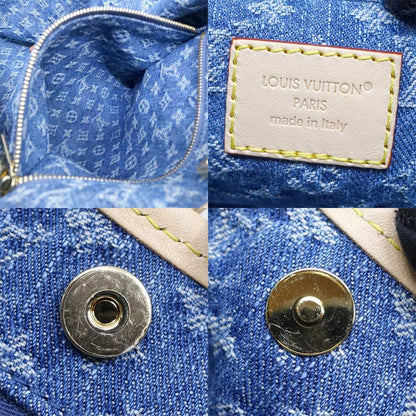 Louis Vuitton Carryall Cargo PM Monogram Denim Blue GD Shoulder Bag — view 7