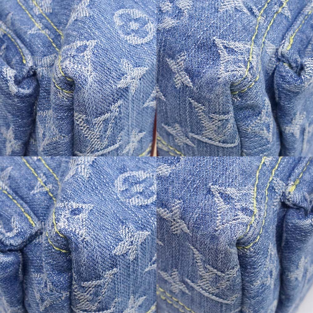 Louis Vuitton Carryall Cargo PM Monogram Denim Blue GD Shoulder Bag — view 4