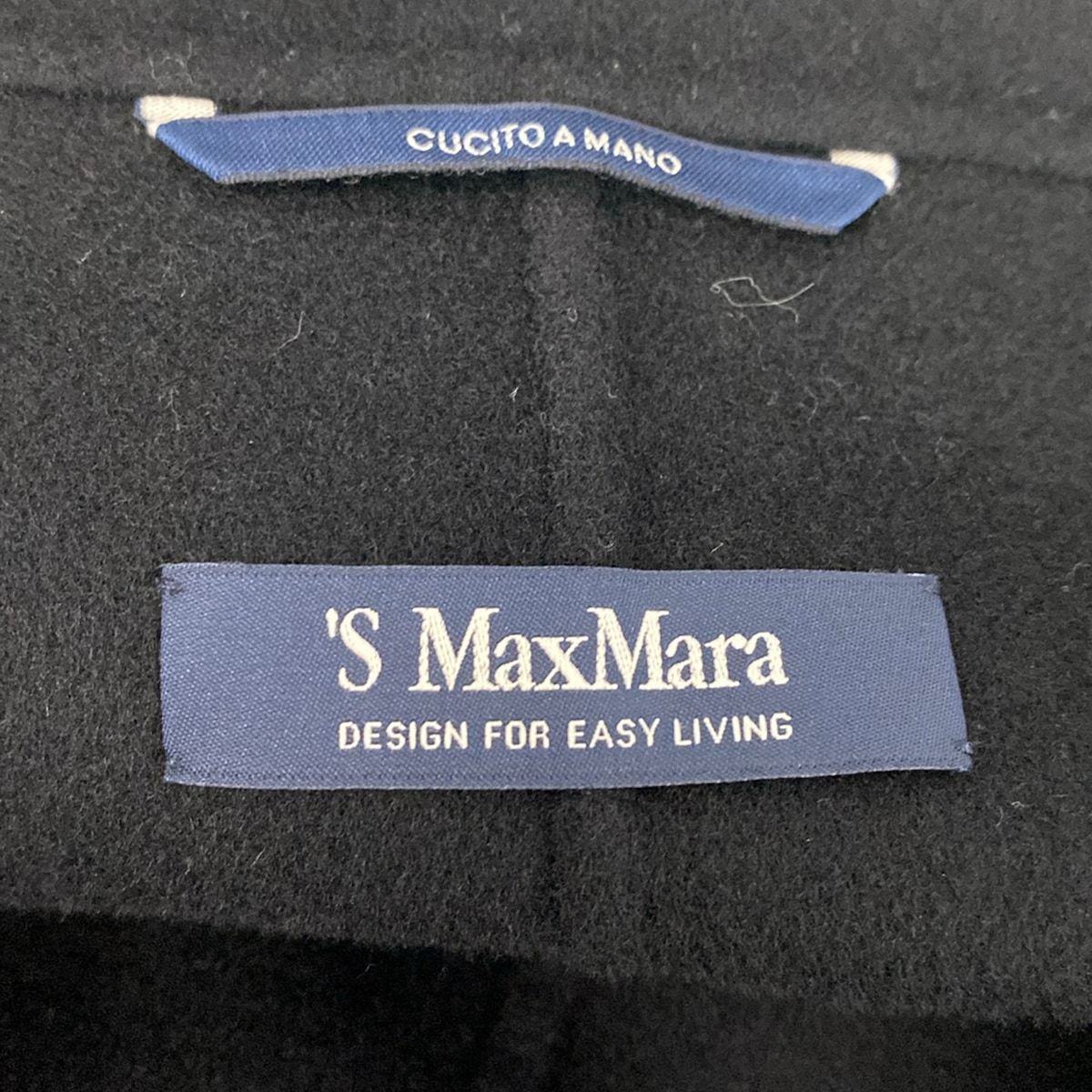 Max Mara S Coat 36 S Black Long Sleeve Autumn Winter — view 3