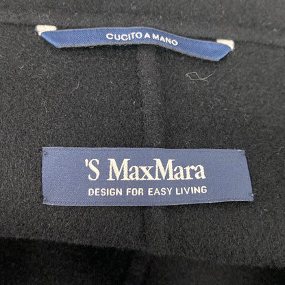 Max Mara S Coat 36 S Black Long Sleeve Autumn Winter — view 3