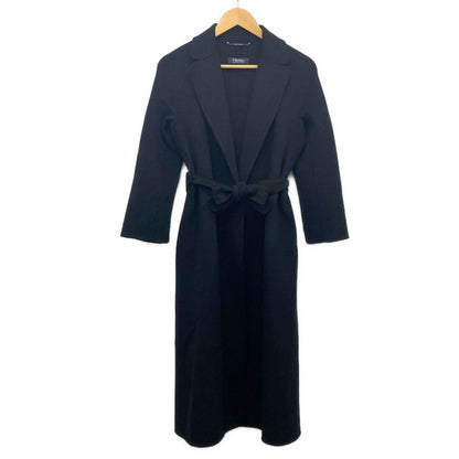 Max Mara S Coat 36 S Black Long Sleeve Autumn Winter