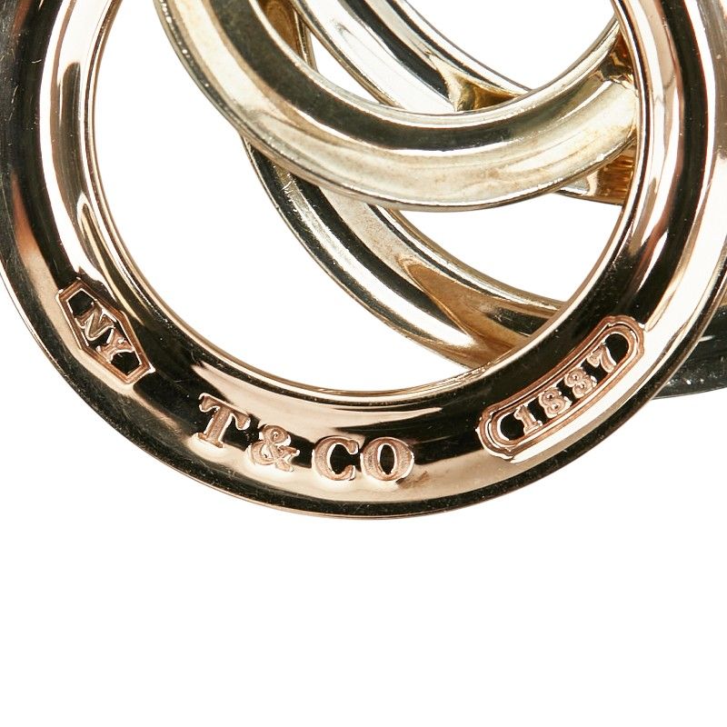 Tiffany & Co Interlocking Circle Necklace Silver Metal — view 6