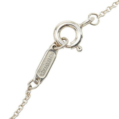 Tiffany & Co Heart Key Motif Pendant Necklace Silver Cobalt Blue — view 5