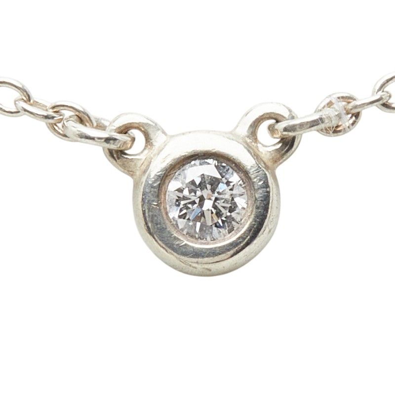 Tiffany & Co by the Yard Diamond Necklace Silver — view 2