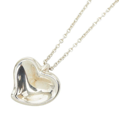 Tiffany & Co T Cube Heart Necklace Silver