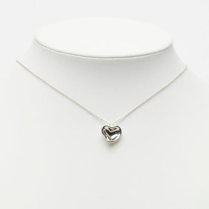 Tiffany & Co T Cube Heart Necklace Silver — view 8