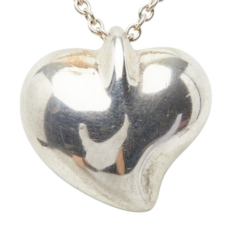 Tiffany & Co T Cube Heart Necklace Silver — view 3