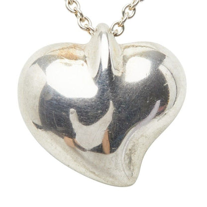 Tiffany & Co T Cube Heart Necklace Silver — view 3