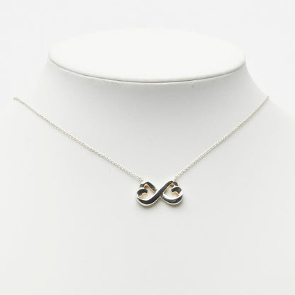 Tiffany & Co Double Loving Necklace Silver — view 7