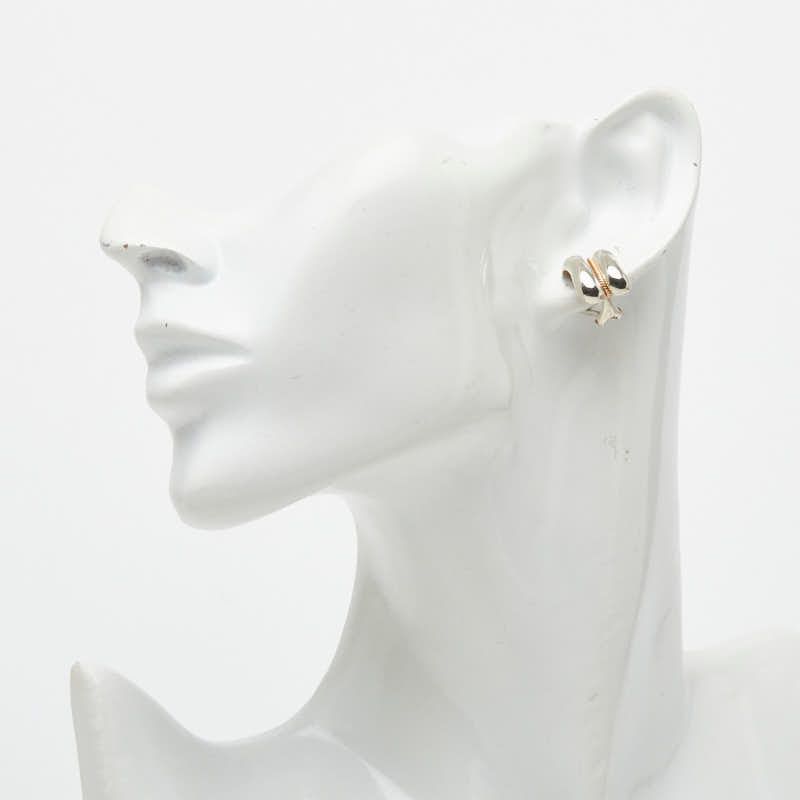 Tiffany & Co Twist Rope Silver Yellow Gold Combination 1 Earring — view 5