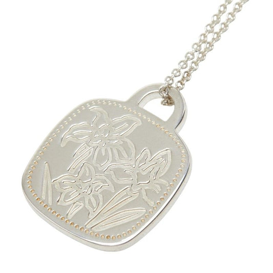 Tiffany & Co GO Marathon Spray Mom Necklace Silver