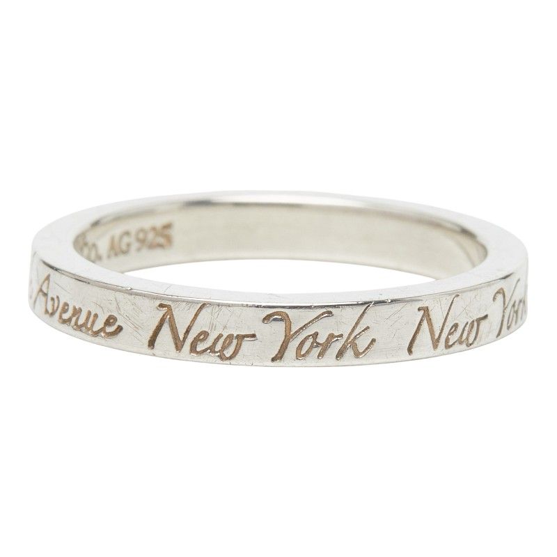 Tiffany & Co Notes Narrow New York Ring Silver — view 5