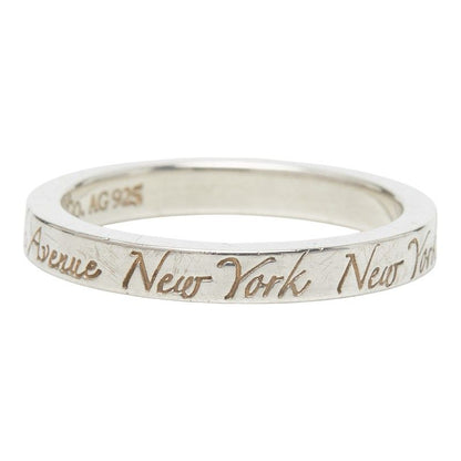Tiffany & Co Notes Narrow New York Ring Silver — view 5
