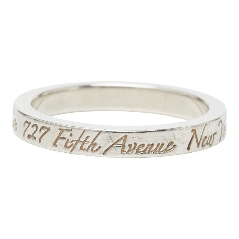 Tiffany & Co Notes Narrow New York Ring Silver — view 4