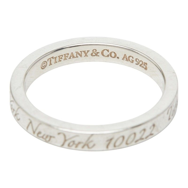 Tiffany & Co Notes Narrow New York Ring Silver — view 7